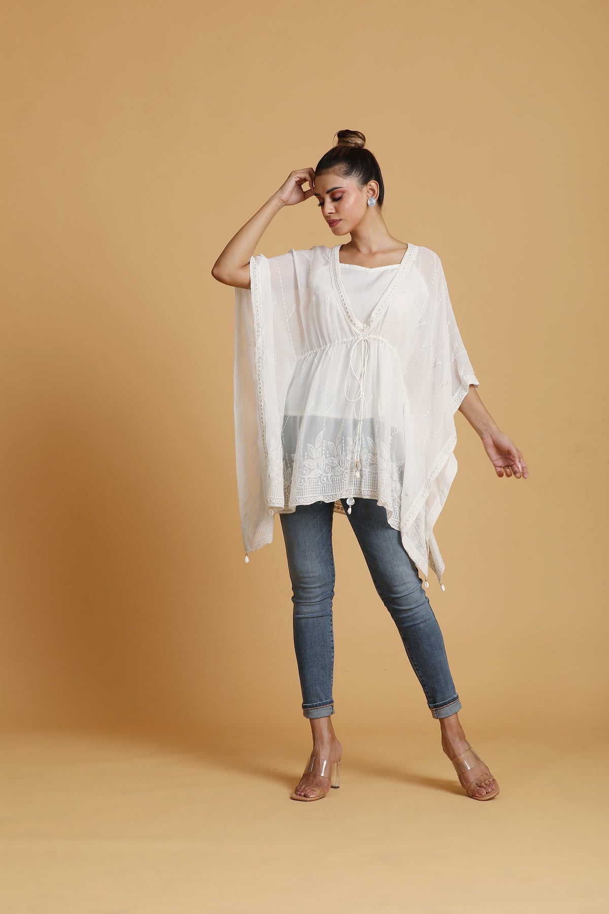 White short kaftan