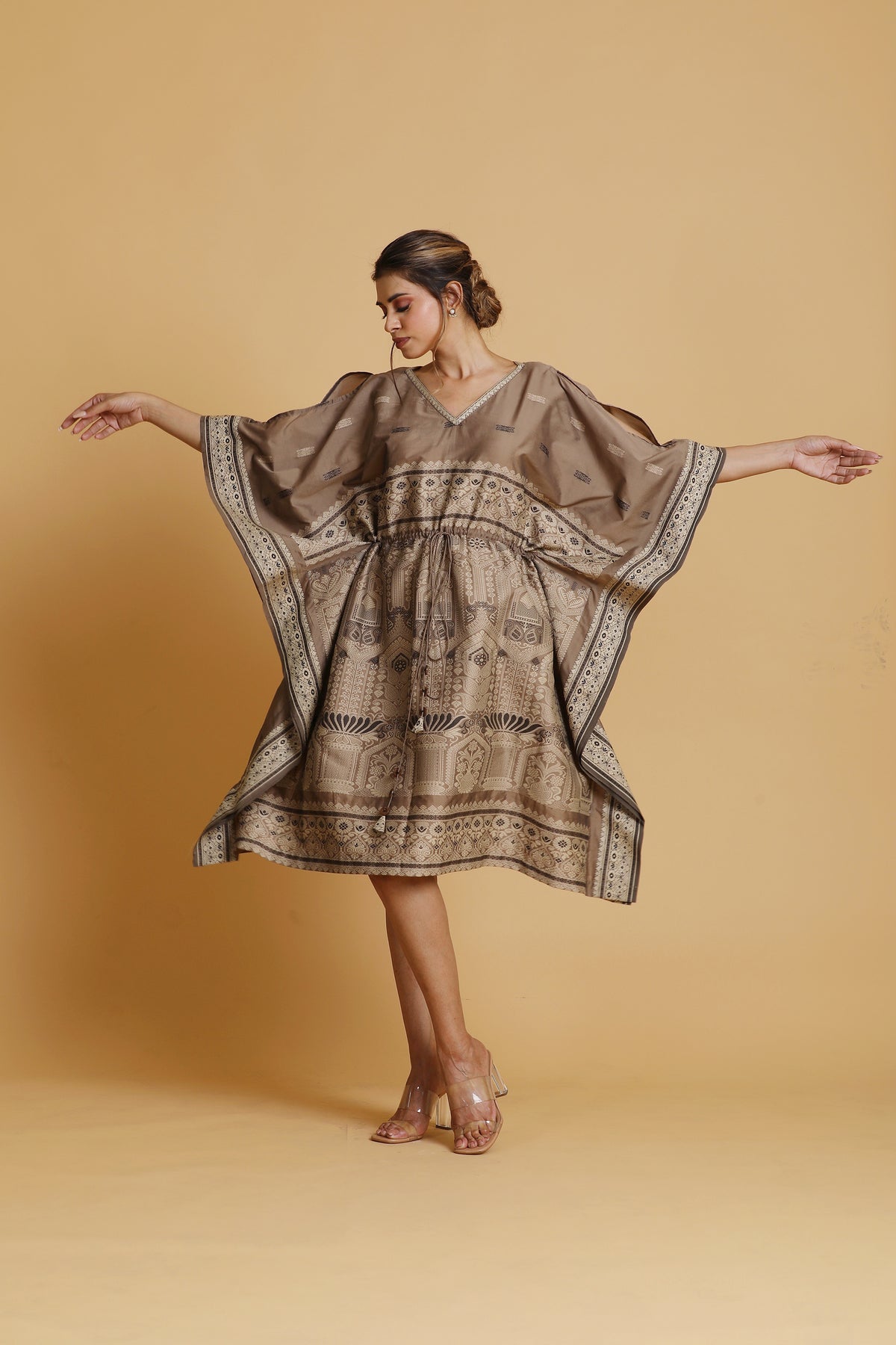 Brown Kaftan Dress