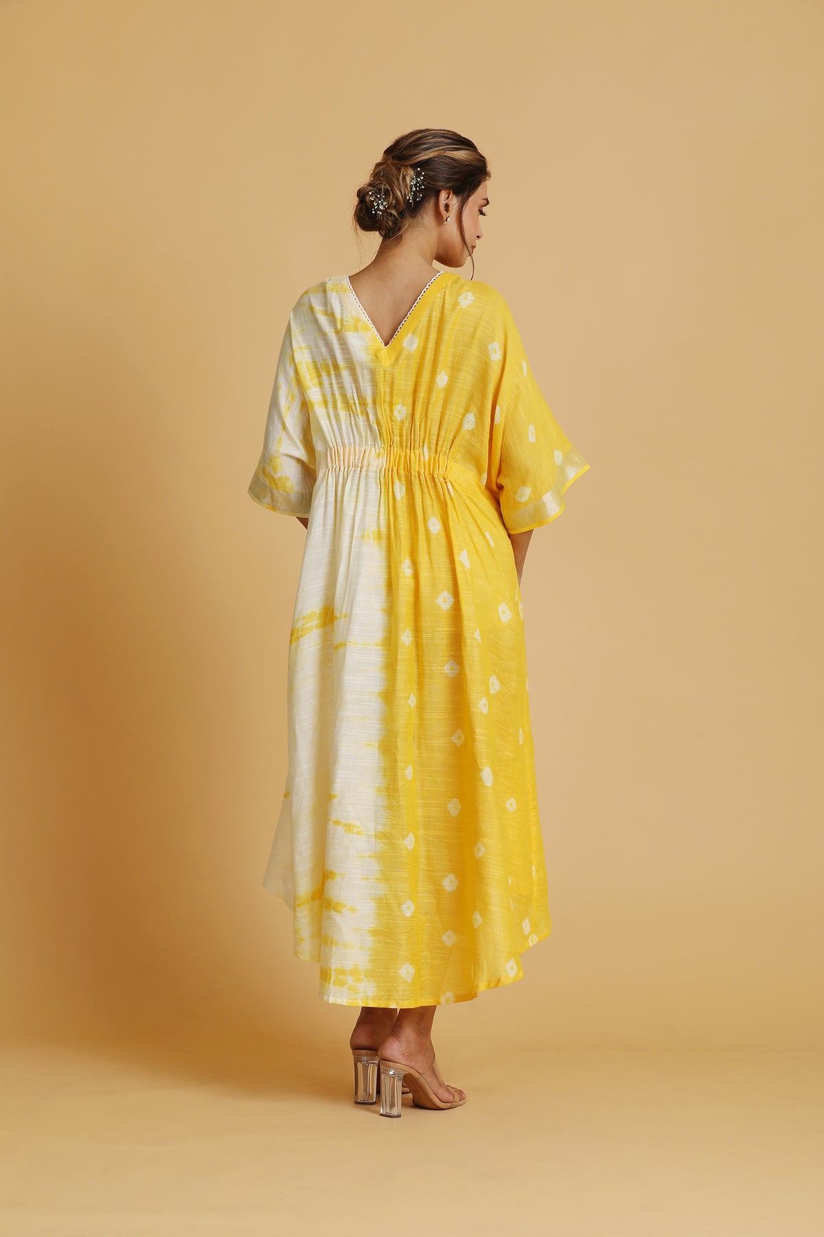 Flared kaftan dress