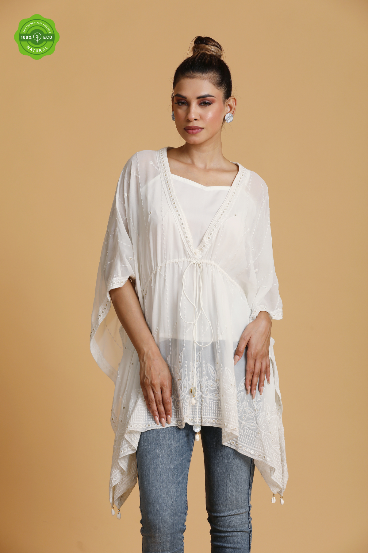 White short kaftan