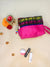 Pink makeup pouch