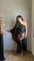 One Shoulder Assemetric Kaftan Bottom Set