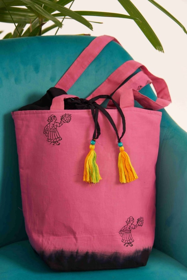 Pink Tote Bag