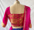 Festival Fuchsia Ikkat Lehenga