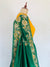 Emerald Green Lehenga With Attached Dupatta