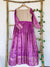 Lavender Anarkali With Attached Jacket