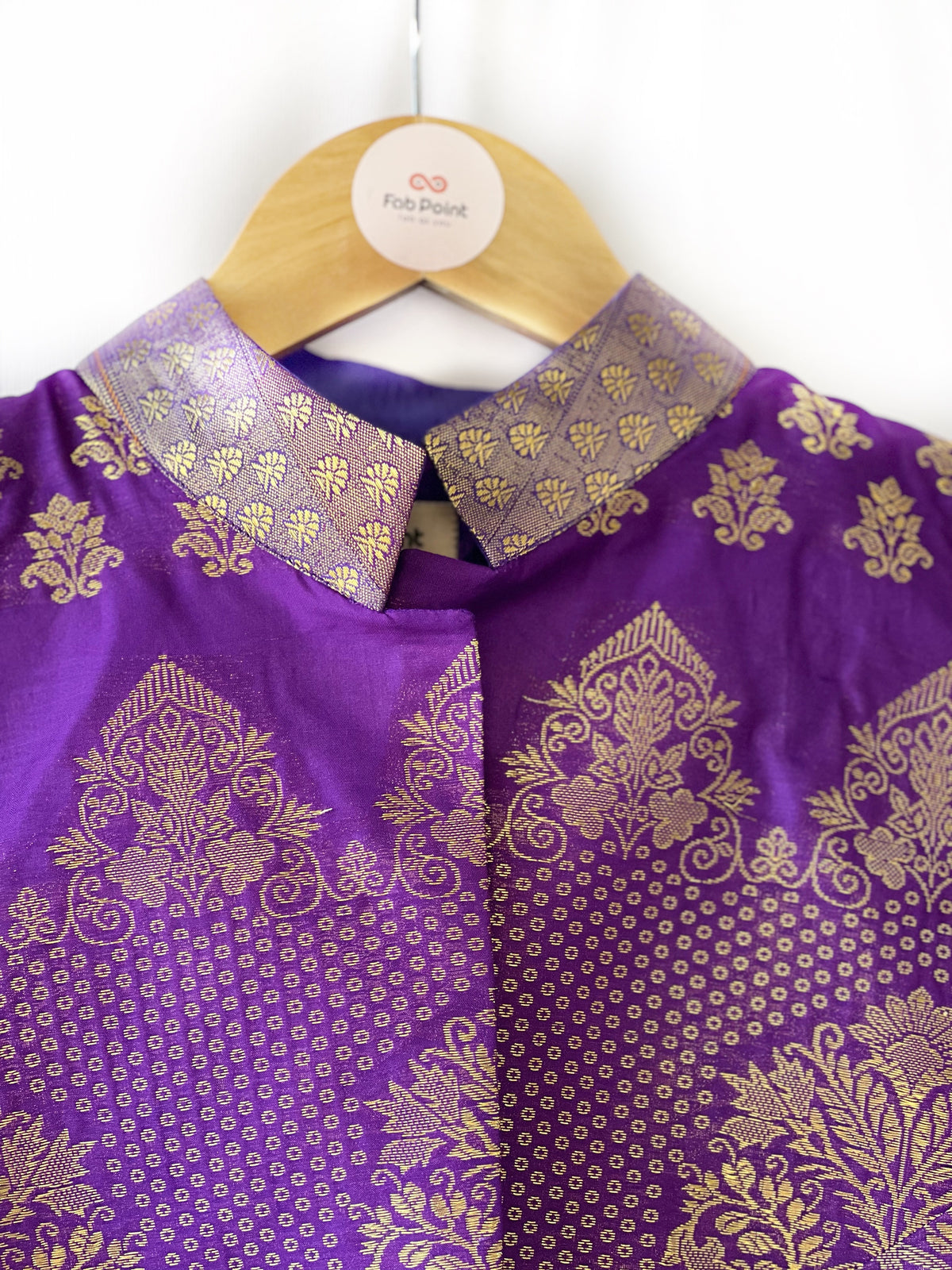 Violet Chinese Collar Jacket &amp; Shrug