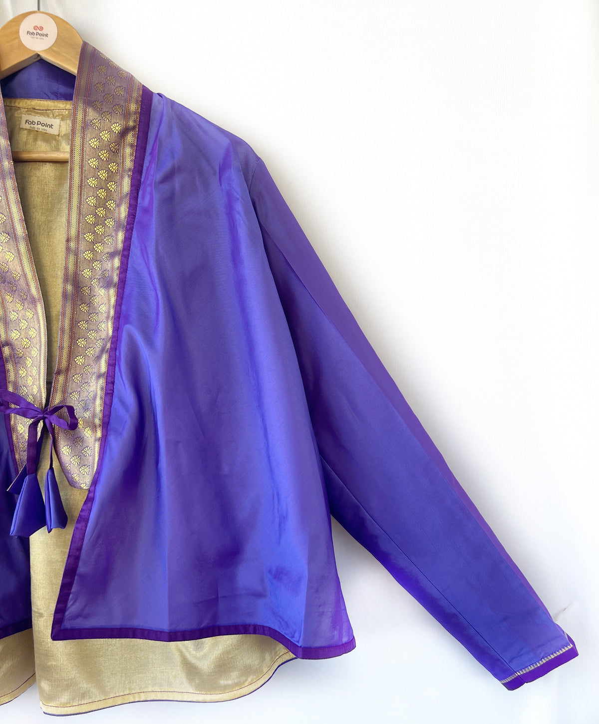 Violet Chinese Collar Jacket &amp; Shrug