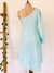 Sky Blue One Shoulder Dress