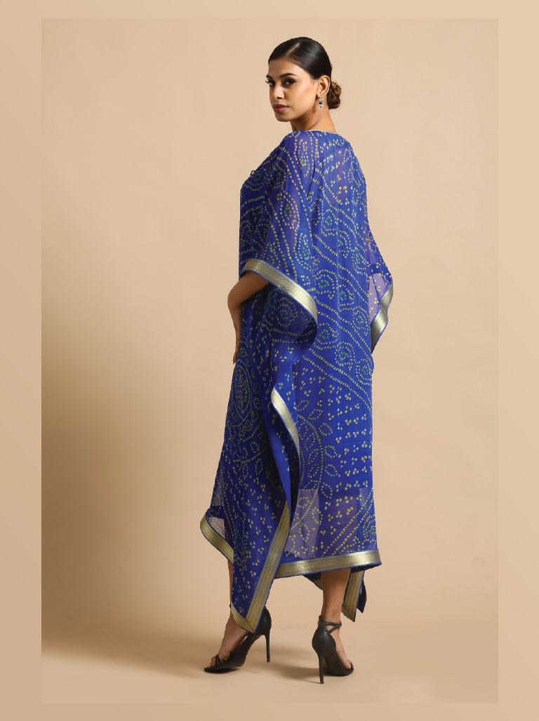 Long Bandhani Kaftan