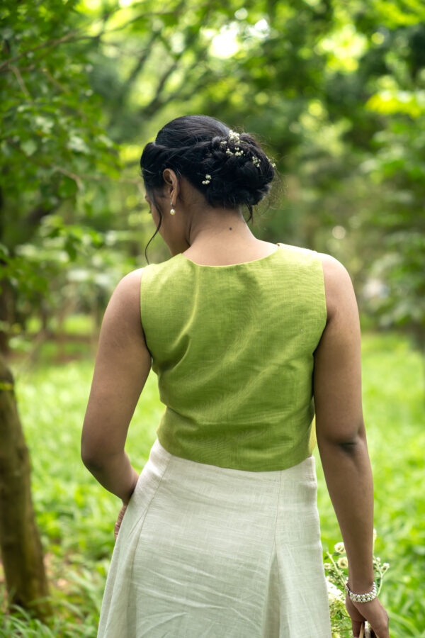 Viola linen waistcoat - Image 7