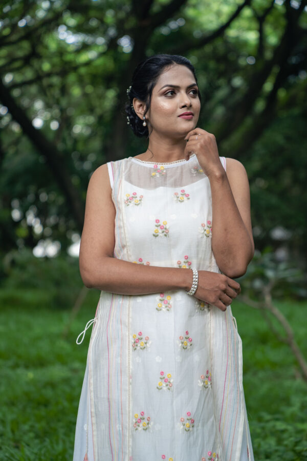 chanderi kurta dress