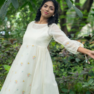 chanderi dress