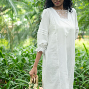 Cotton Embroidered Dress