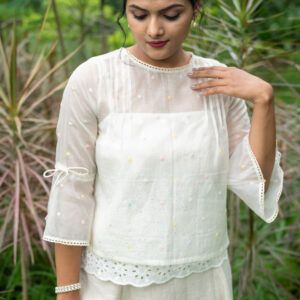 chanderi top