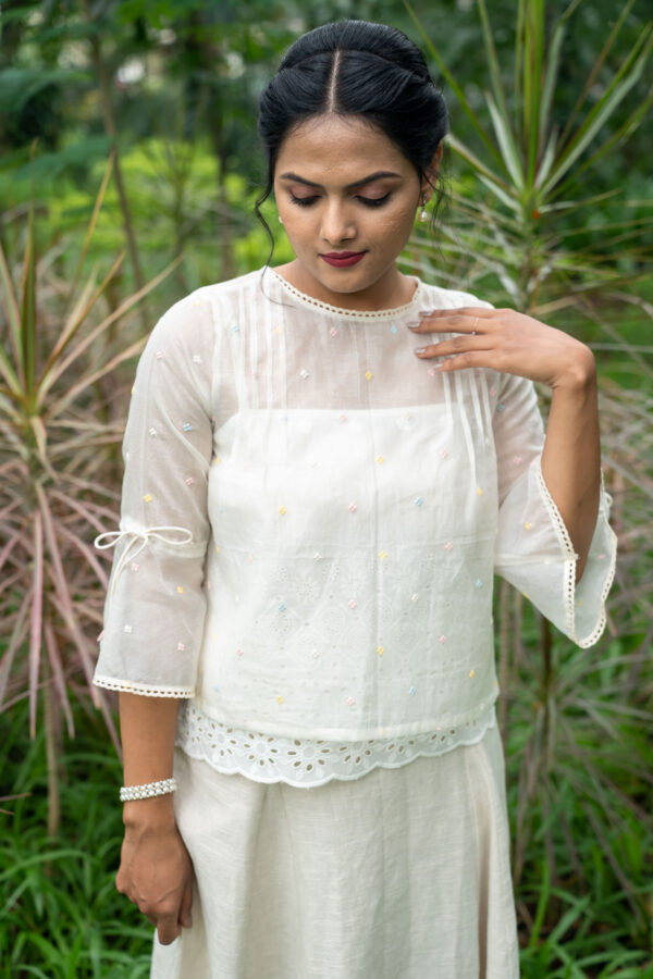 chanderi top