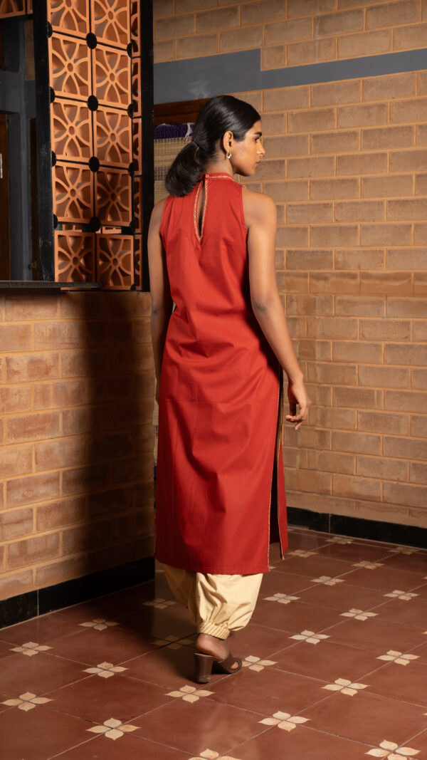 OVIYUM KURTA(maroon) - Image 5