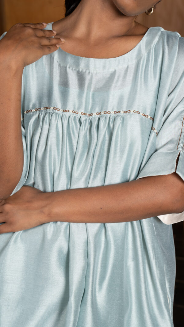 MEGHAM KURTA(teal) - Image 7